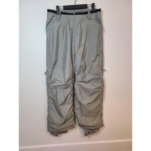 Black Dot Snow Pants Womens Medium Gray Waterproof Breathable Ski Snowboard